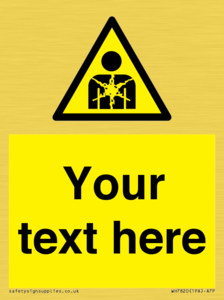 Custom Warning substance or mixture presenting a health hazard